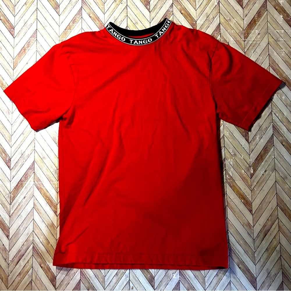 Tango Hotel Mens Crew Neck Tee. Red. Size Medium. Tango Collar